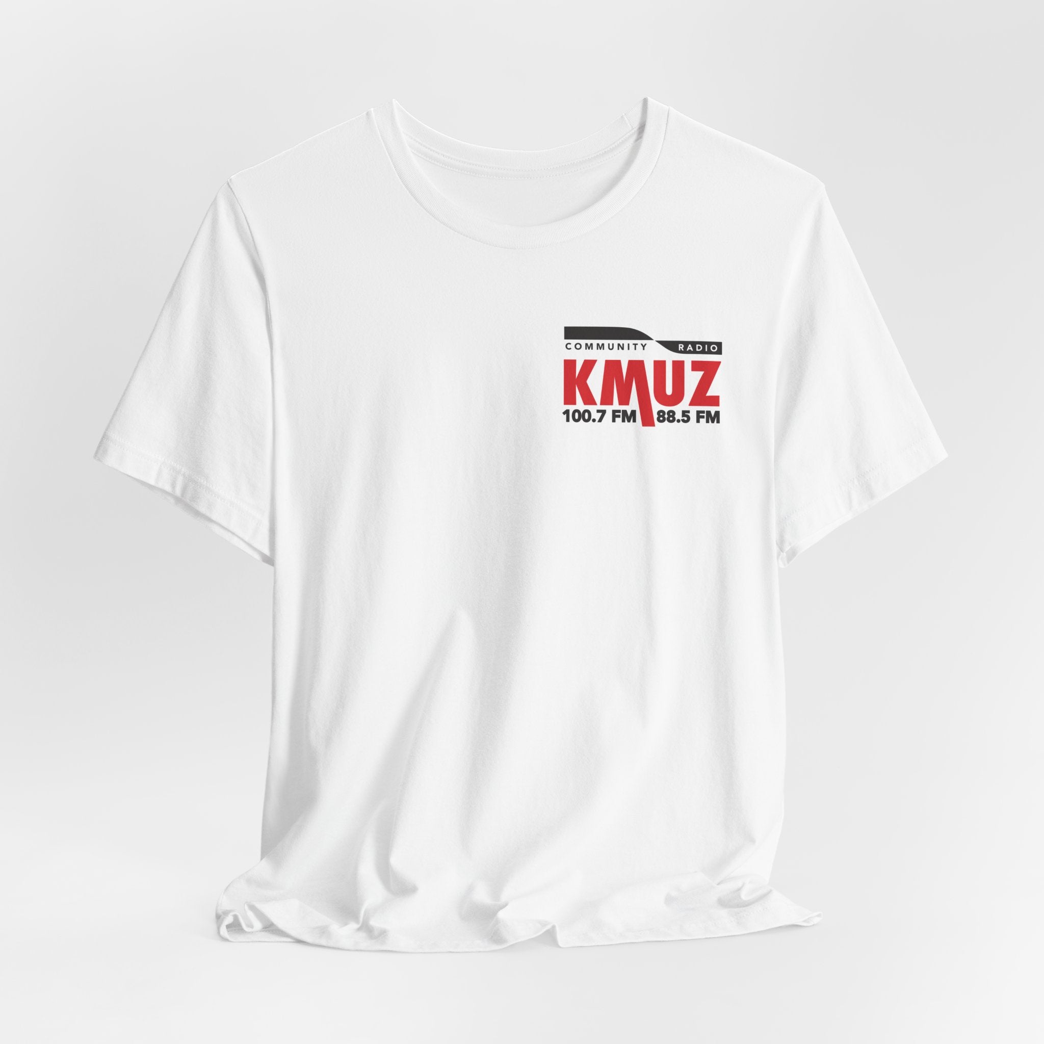 KMUZ Community Radio Tee — 100.7 / 88.5 FM Logo T-Shirt