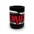 Radio Station Logo Mug — KMUZ 100.7 / 88.5 FM Black 15oz Coffee Mug