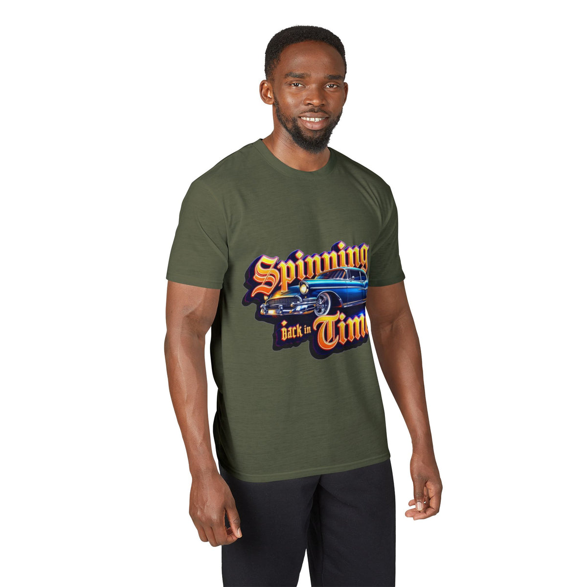 Spinning Back in Time Performance T-Shirt
