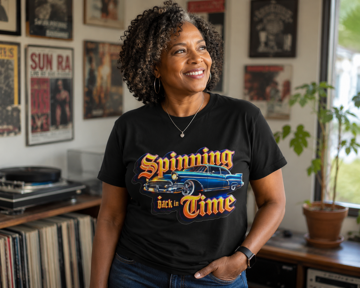 Spinning Back in Time Performance T-Shirt