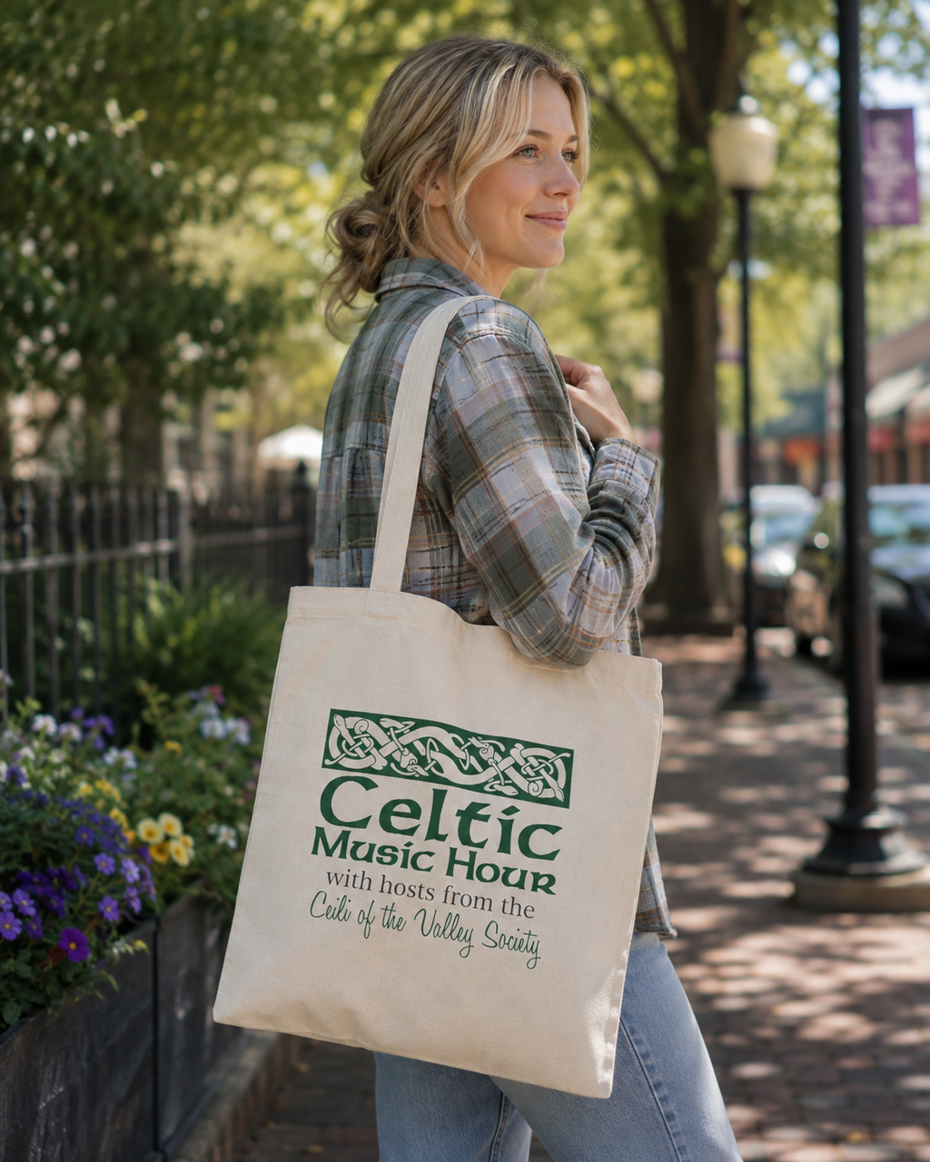 Celtic Music Hour - Cotton Canvas Tote Bag