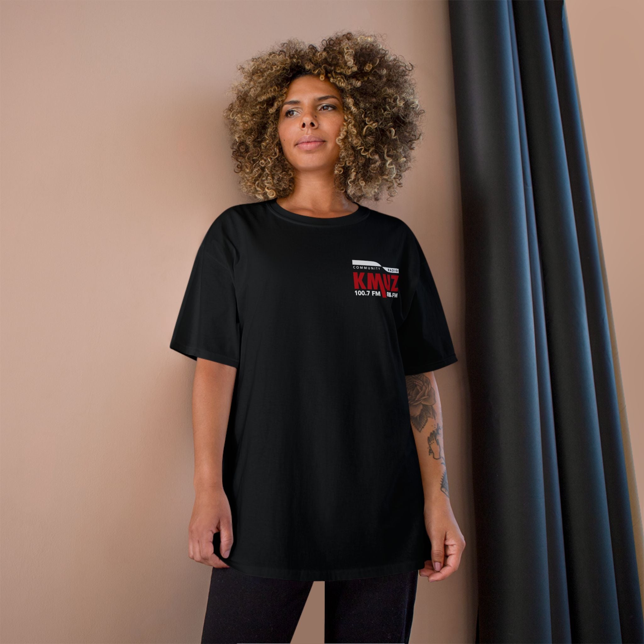 KMUZ Radio T-Shirt — Black Tee