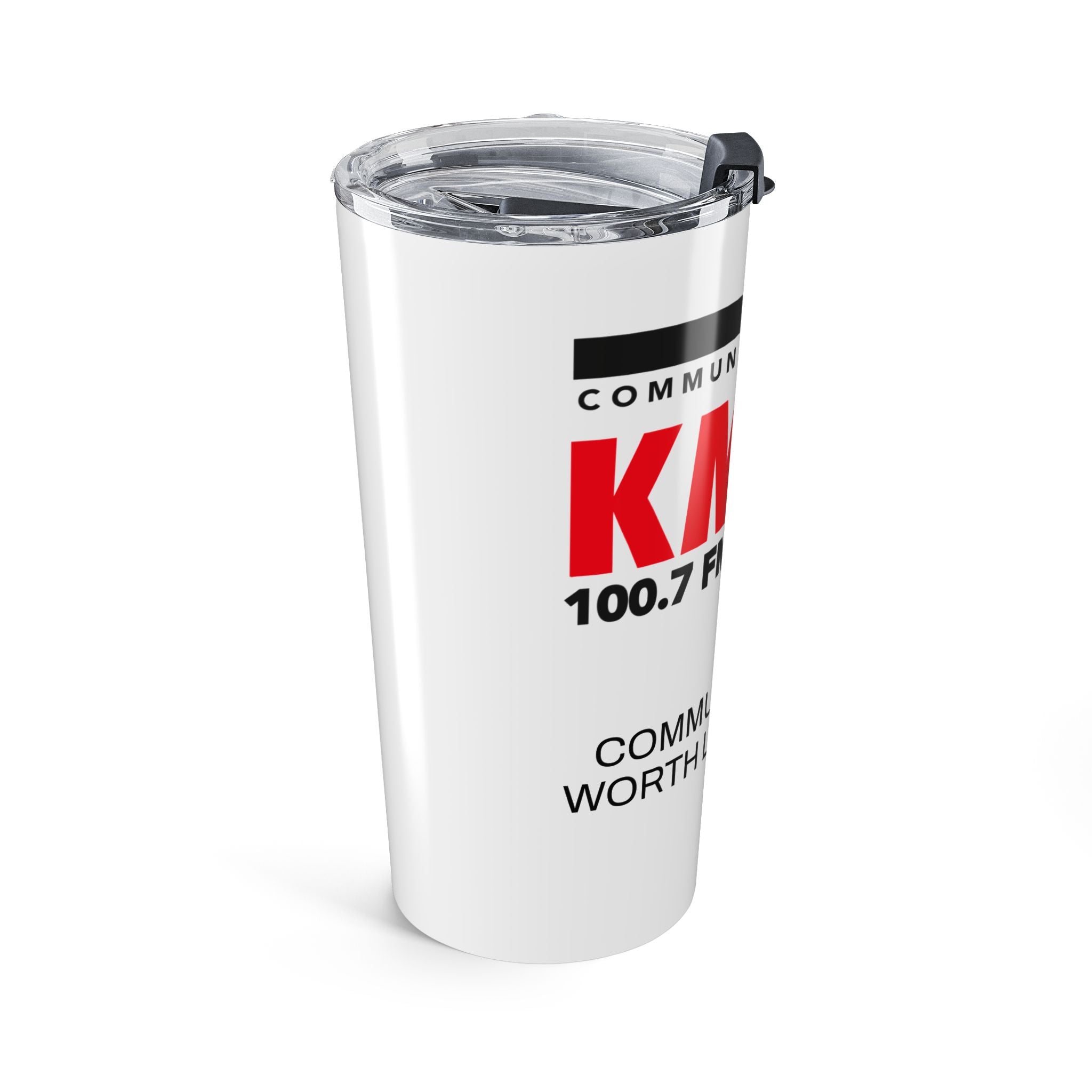 KMUZ 20oz Insulated Tumbler – Community Radio Logo Travel Mug