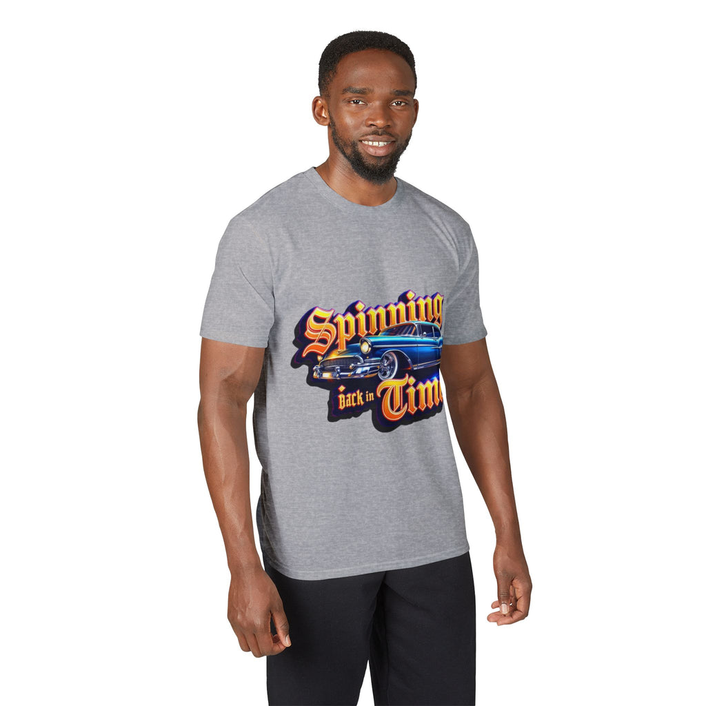 Spinning Back in Time Performance T-Shirt
