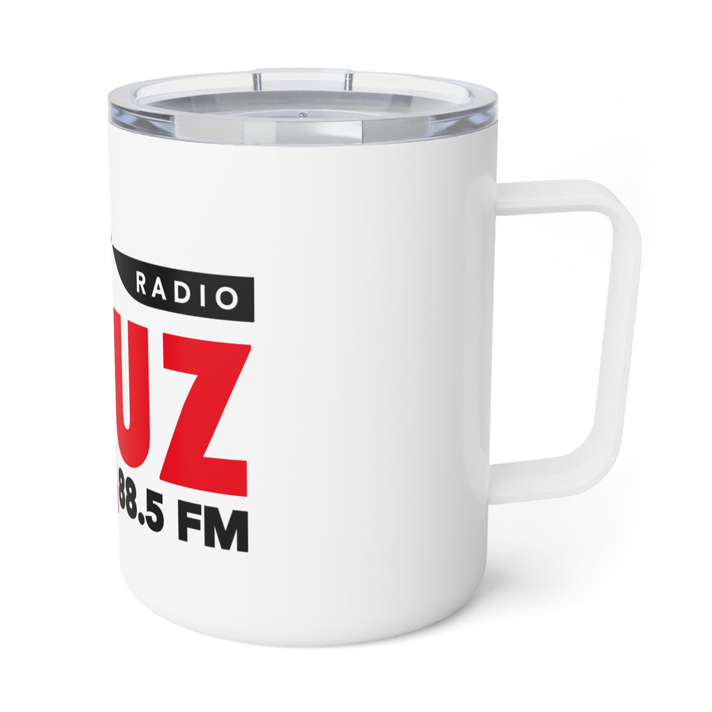 Insulated Coffee Mug - KMUZ 100.7/88.5 FM Community Radio Logo