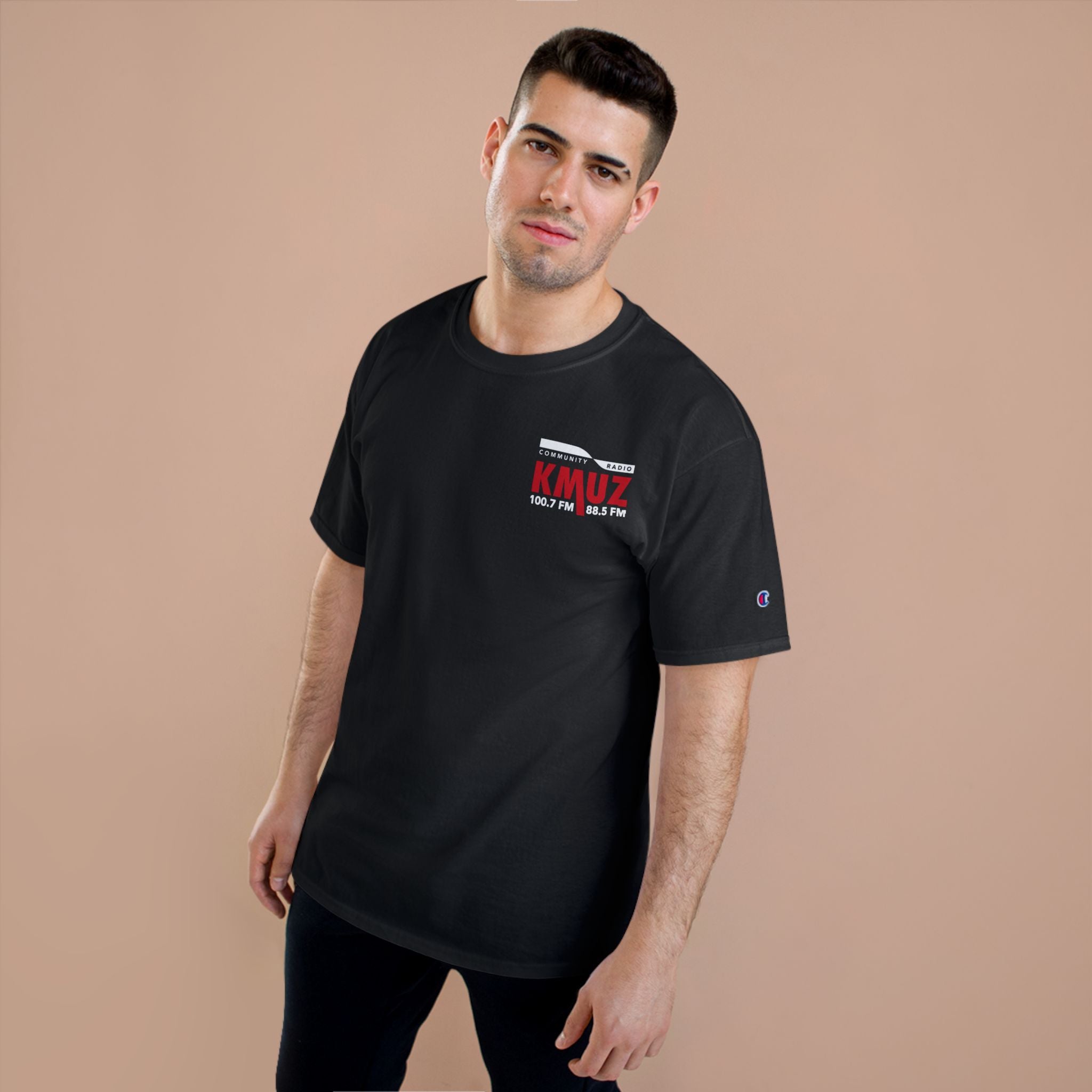 KMUZ Radio T-Shirt — Black Tee